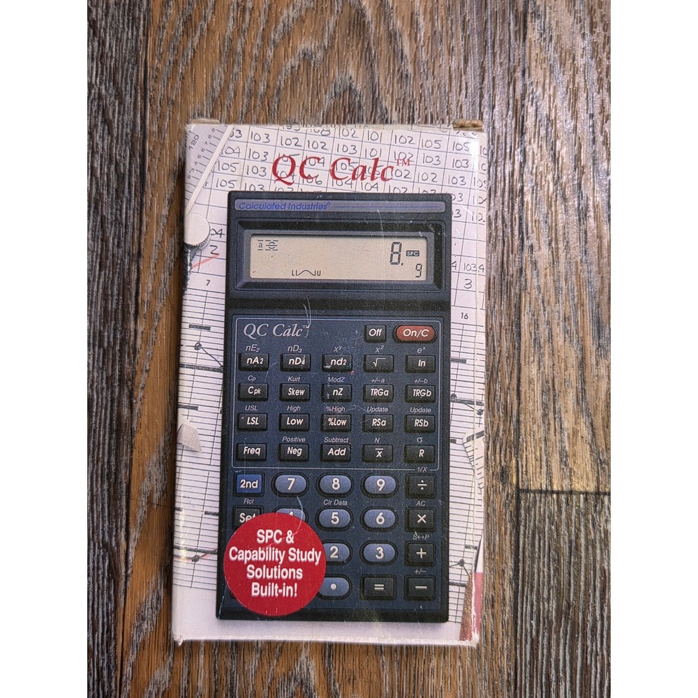 Calculated Industries QC Calc SPC Statistical Process Control Calculator Case